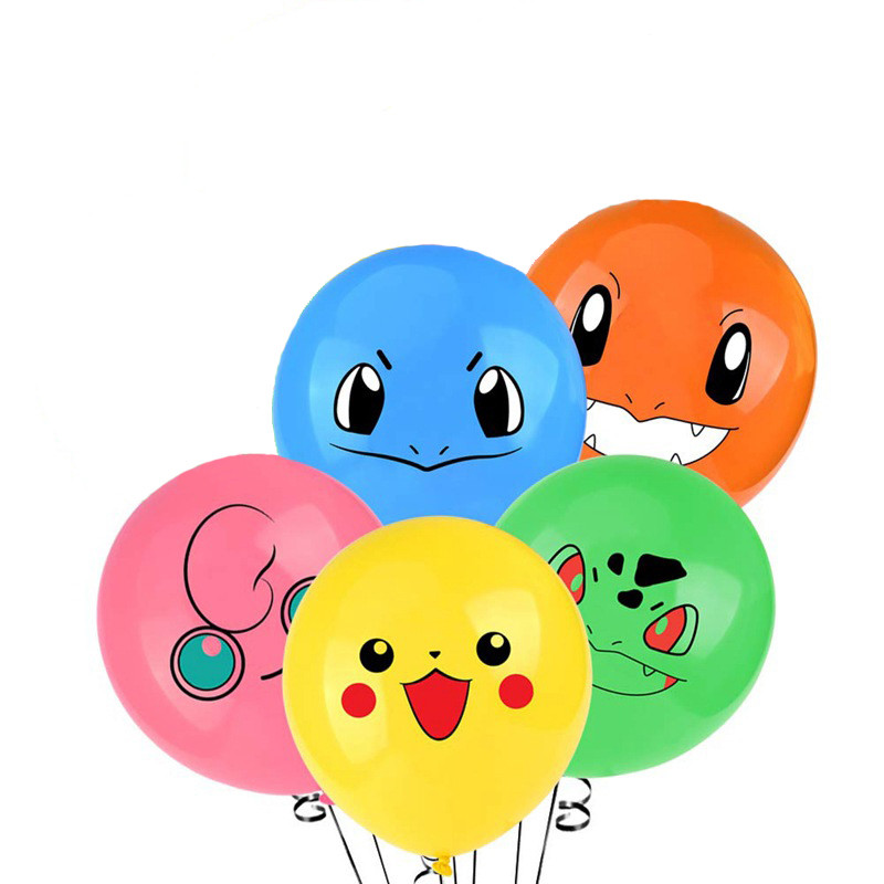 Набір повітряних кульок з латексу 12 Pokemons Pikachu 5 штук