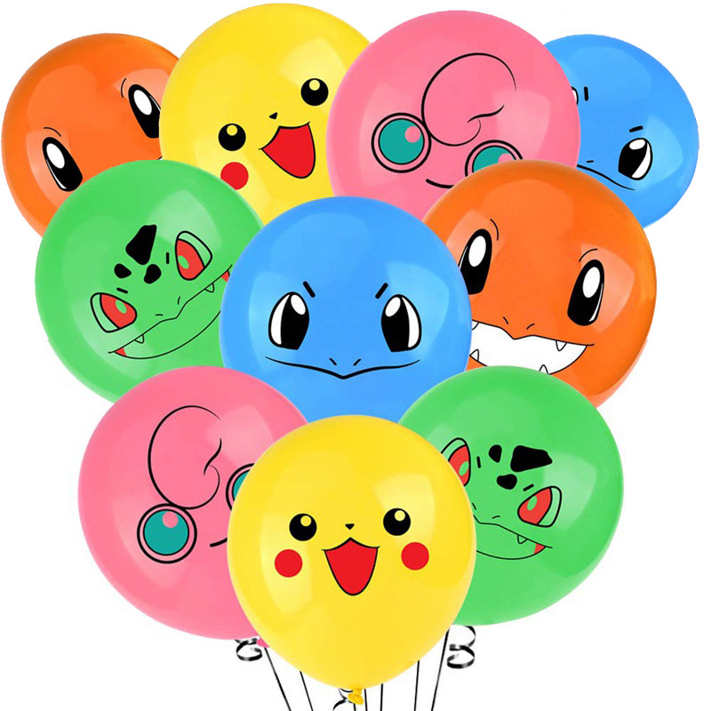 Набір повітряних куль із латексу 12 Pokemons Pikachu 10 штук