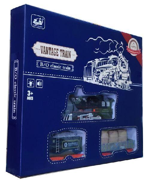 Дитяча залізниця HUASTAR 50239, на батарейках, 11 деталей, світло, звук, фото 1