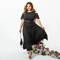 Сукня БАТАЛ міді в кольорах 986608, фото 5