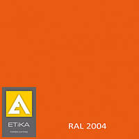 Краска порошковая полиэфирная Etika Tribo Оранжевая RAL 2004 глянцевая