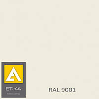 Краска порошковая полиэфирная Etika Tribo Белая RAL 9001 матовая