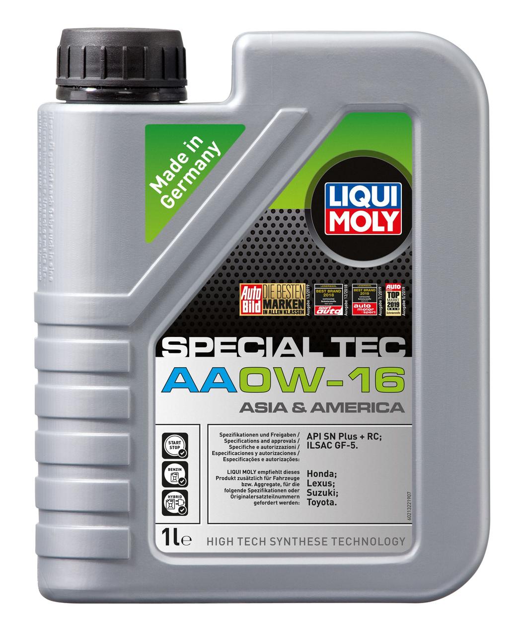 Синтетичне моторне масло Liqui Moly Special Tec AA 0W-16