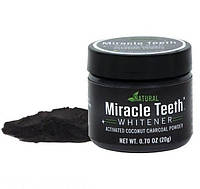 Отбеливатель зубов Miracle Teeth Whitener черная зубная паста, без риска