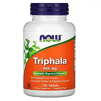 Трифала 500 мг Now Foods Triphala для очищения организма и поддержания пищеварения 120 таблеток