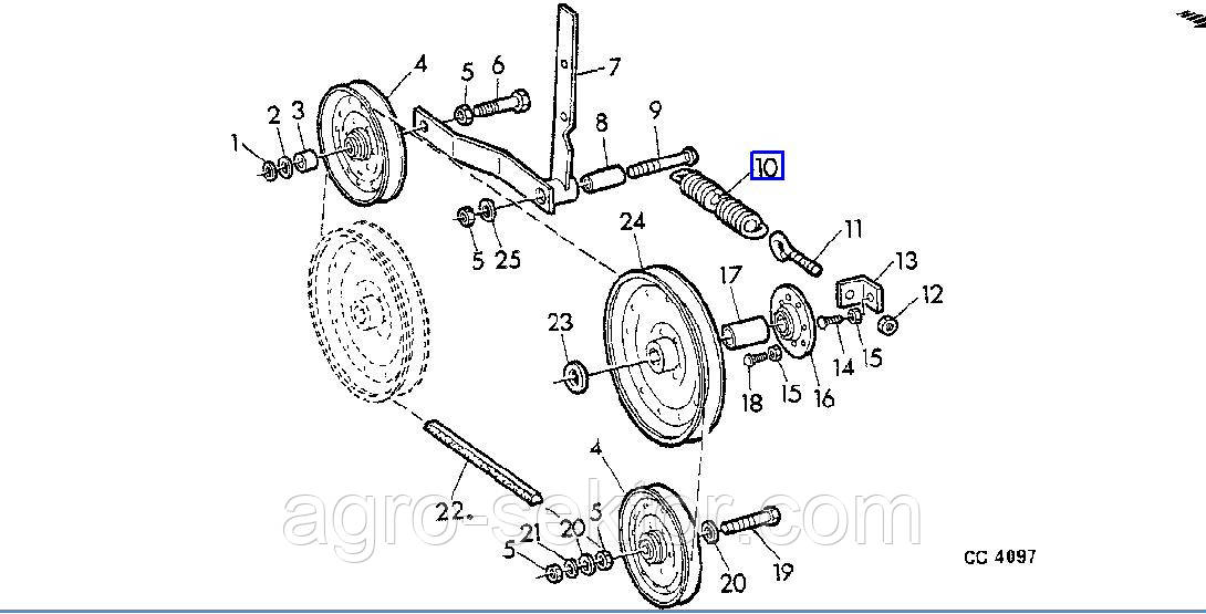 Пружина John Deere 332 336