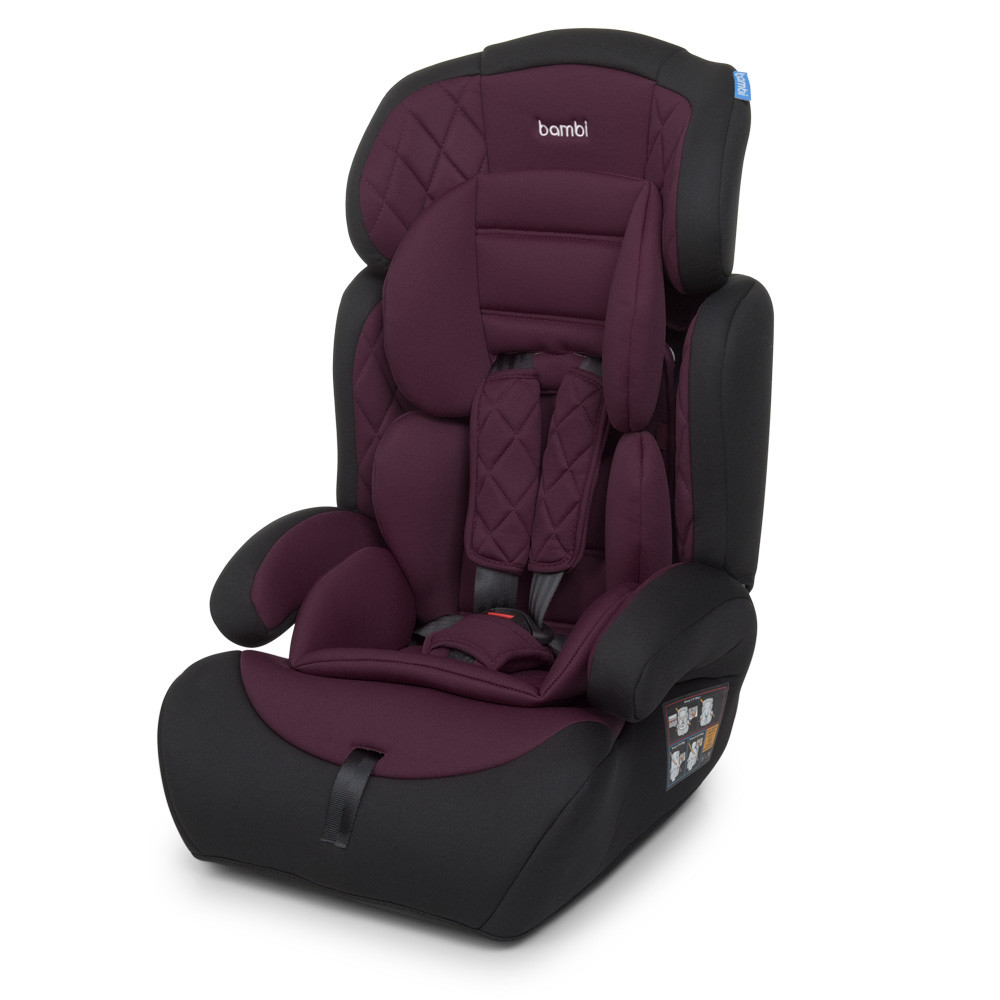 Автокрісло з бустером Bambi M 3546 Purple від 9 м до 12 років, фото 1