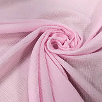 Ткань муслин жатый двухслойный, светло-розовый (шир. 1,35м) (MS-JAT-2-0049)