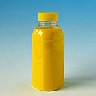 Пляшка ПЕТ 330 мл. Квадратна із закругленими кутами. з Чорною кришкою 38 мм, фото 2