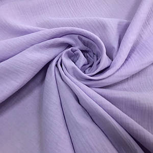 Тканина муслін жатий двошаровий, яскравий бузок (шир. 1,35м)