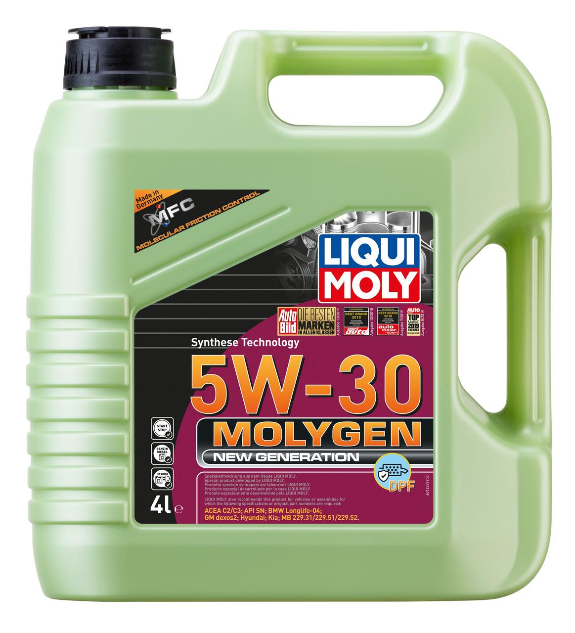 Синтетичне моторне масло Liqui Moly Molygen New Generation DPF 5W-30