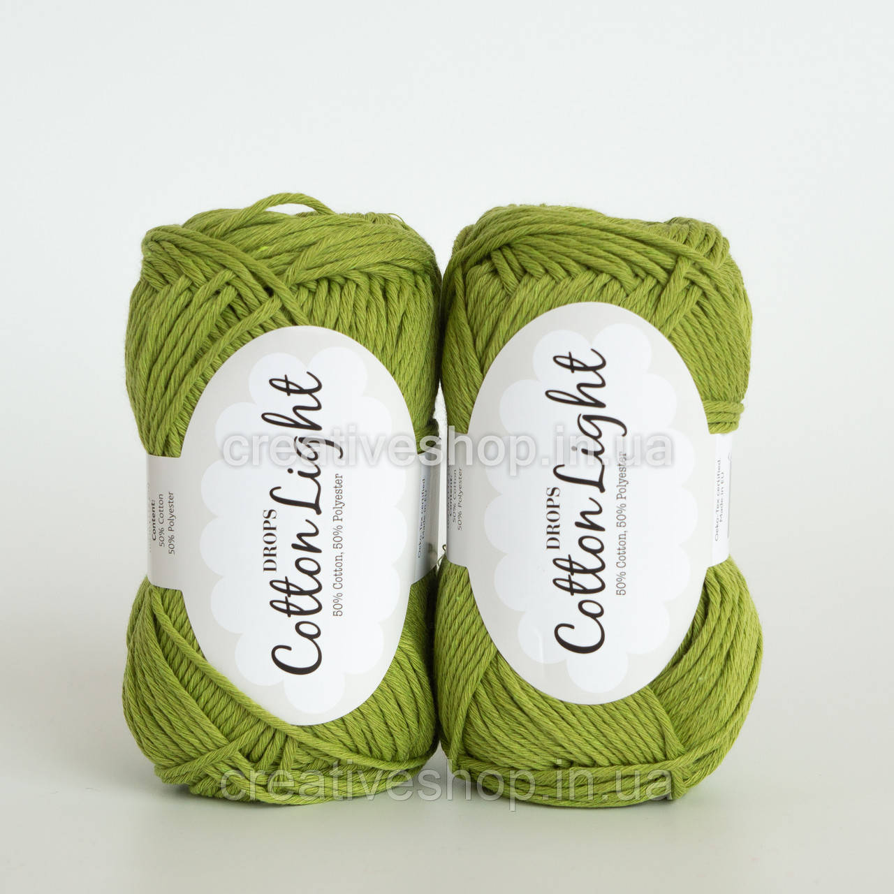 Пряжа DROPS Cotton Light (колір 11 green)