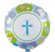 Фольгована кулька коло Хрещення 18" Китай