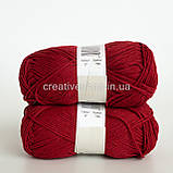 Пряжа DROPS Cotton Light (колір 17 dark red), фото 3