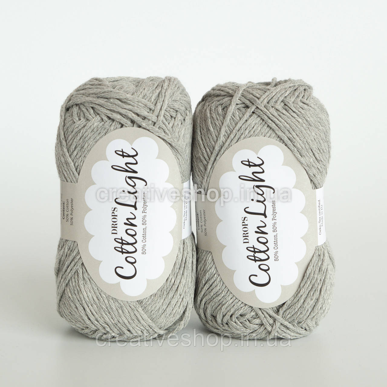 Пряжа DROPS Cotton Light (колір 31 pearl grey)