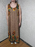 Літнє плаття-туніка жіноча для пляжу і відпочинку, стильна накидка-парео, міське плаття, розмір 3-4-5 XL