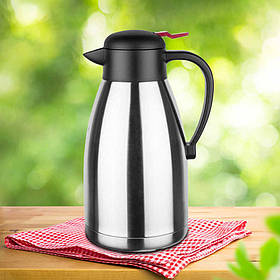 Термос - глечик 1,5 л подвійний шар нержавіючої сталі, (Туреччина), OMS 3281-1,5л-Rosegold - MegaLavka