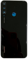 Задняя крышка Huawei Y6p черная Midnight Black оригинал + стекло камеры
