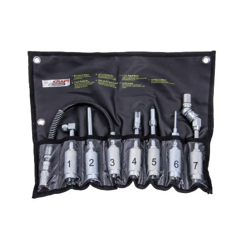 Набір насадок для шприц-маслянки 7ед. G. I. KRAFT K-410, фото 1