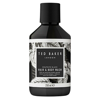 Мужской парфюмированый гель для душа + шампунь Ted Baker Hair And Body Wash Graphite Black 250 мл