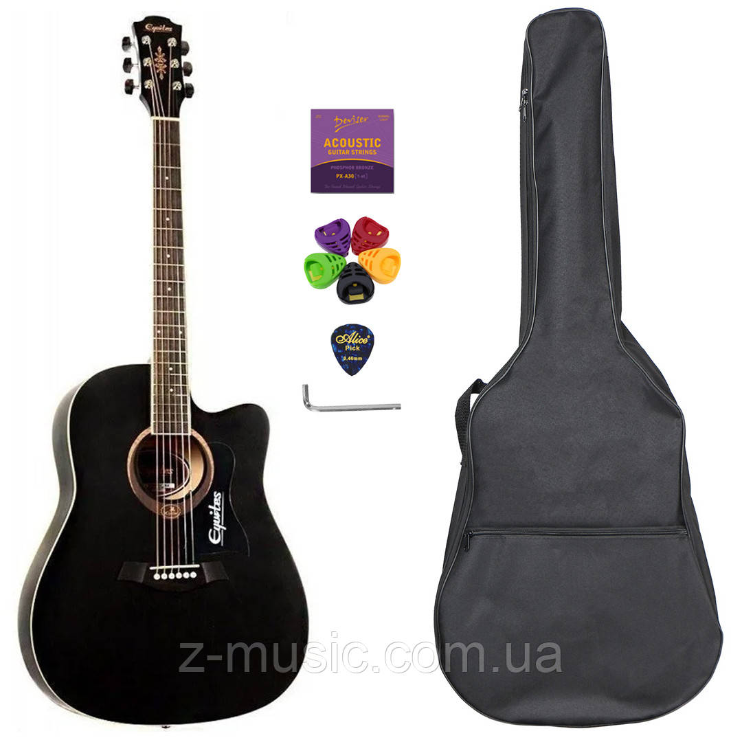 Гітара акустична Equites Eq-09 BKC (комплект)
