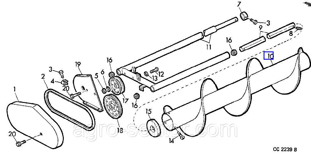 Шнек John Deere 332 336