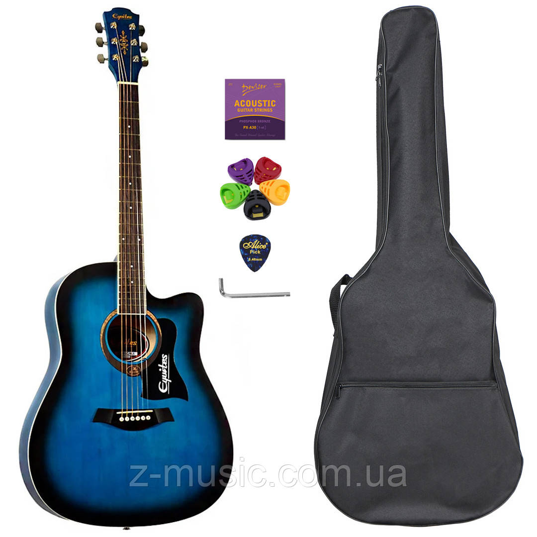 Гітара акустична Equites Eq-09 BLC (комплект)