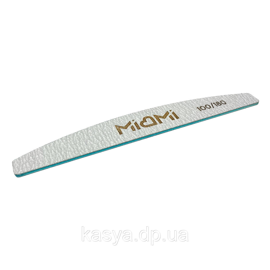 Пилка для нігтів Miami 100/180 Half Titan, півколо