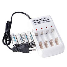 Комплект зарядний + батарейки пальчик 212AA