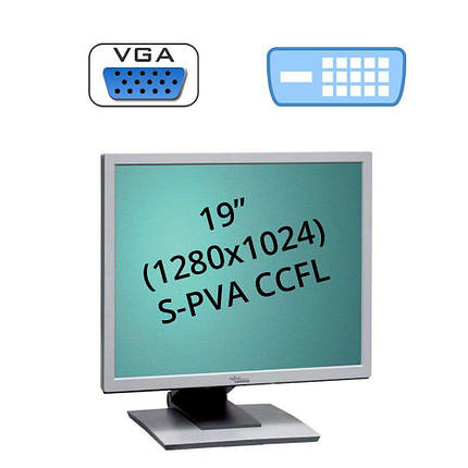 Монітор Fujitsu P19-3 / 19" / 1280×1024 / колонки 4W / VGA, DVI, фото 2