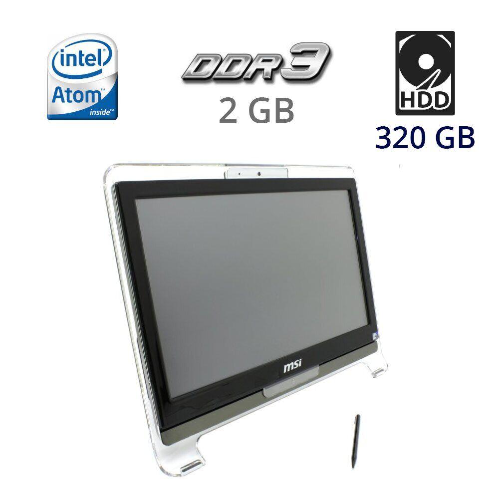 Моноблок MSI MS-A923 All-in-One/18.5" (1366x768) Touch TN LED / Intel Atom D525 (2 (4) ядра по 1.8 GHz) / 2