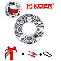 Труба для теплої підлоги  KOER PEX-B EVOH 16 * 2,0 (SILVER) Бухта 400м