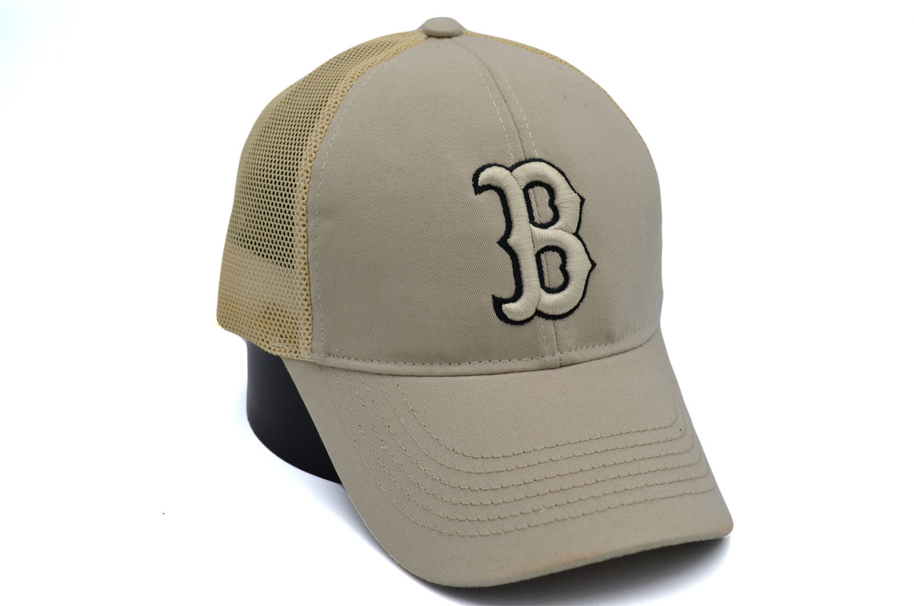 Бейсболка сітка Art cap Boston Red Sox 56-61 см Світло-бежева (0919-524)