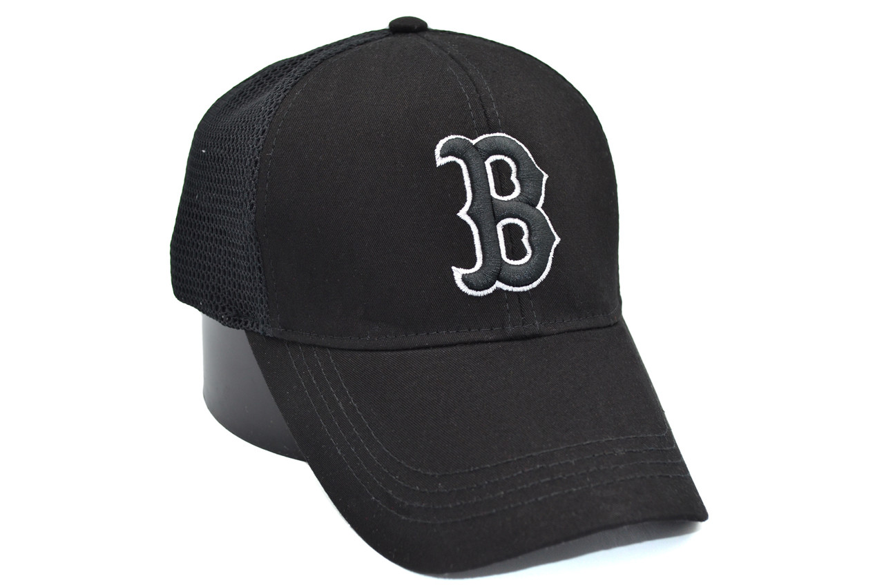 Бейсболка сітка Art cap Boston Red Sox 56-61 см чорна (0919-525)