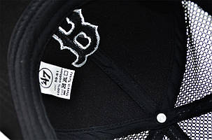 Бейсболка сітка Art cap Boston Red Sox 56-61 см чорна (0919-525), фото 3