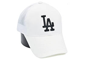 Бейсболка сітка Art cap LA Dodgers 56-61 см біла (0919-528), фото 1