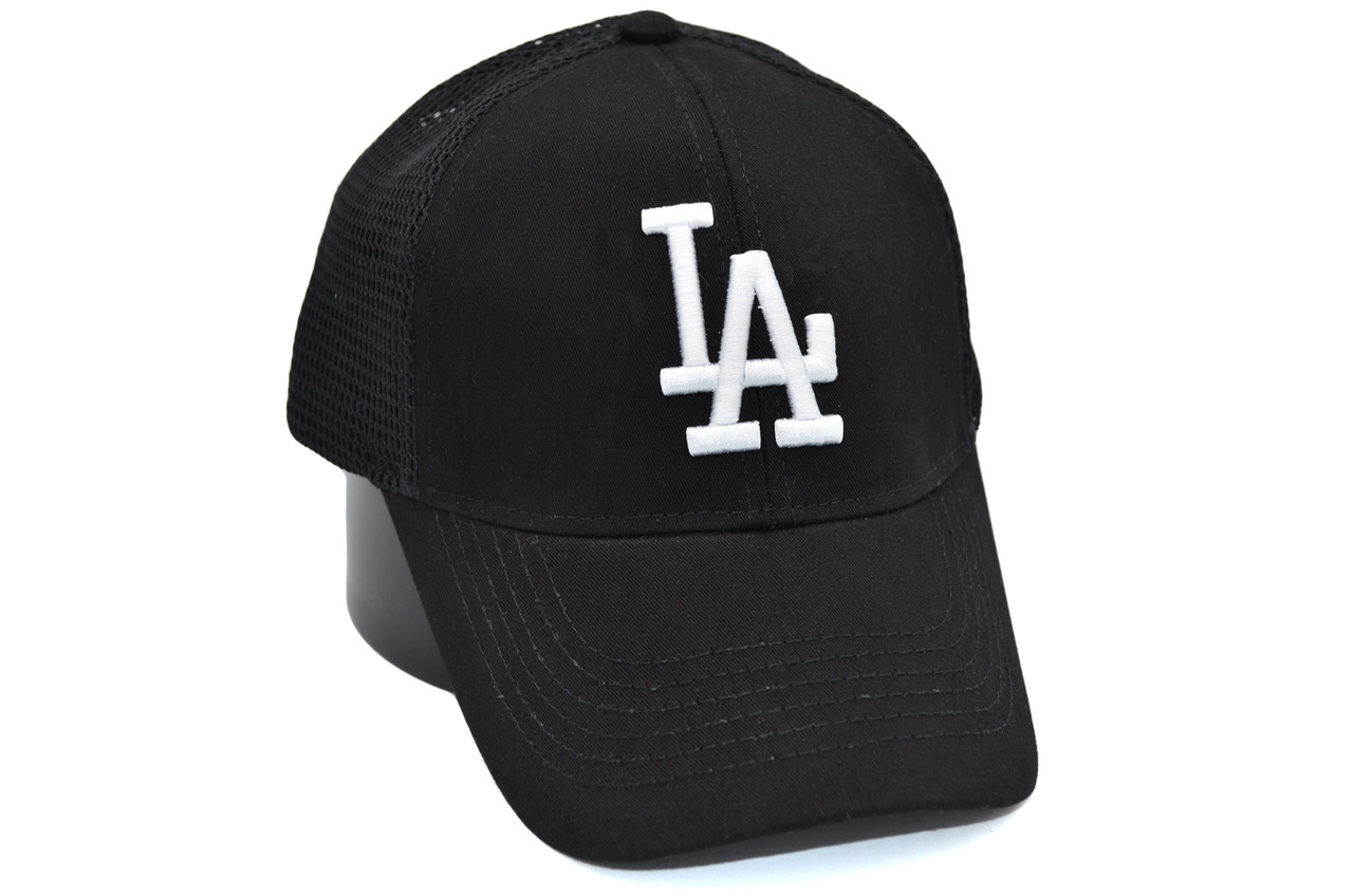 Бейсболка сітка Art cap LA Dodgers 56-61 см чорна (0919-532)