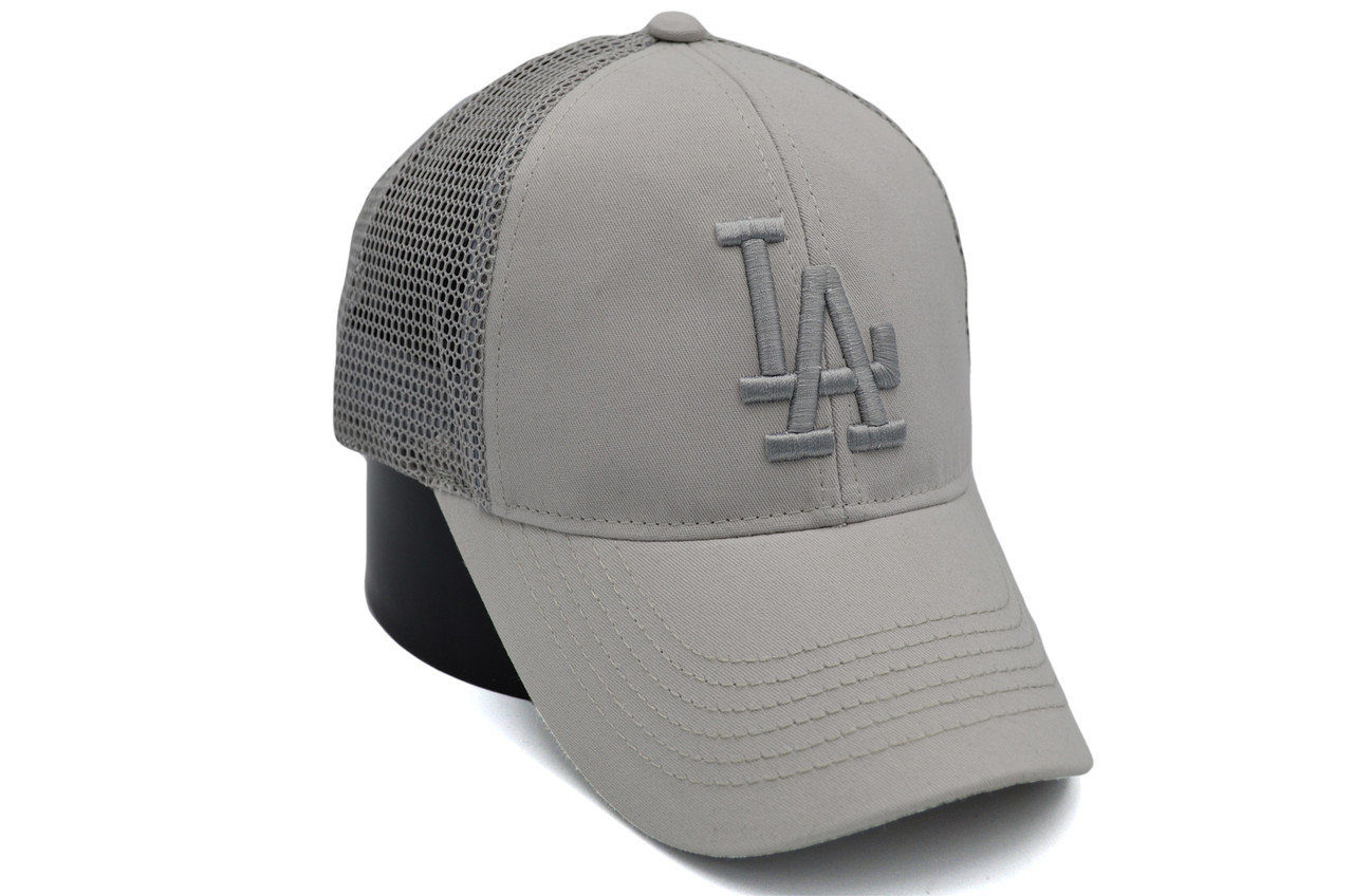 Бейсболка сітка Art cap LA Dodgers 56-61 см сіра (0919-533)