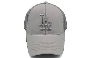 Бейсболка сітка Art cap LA Dodgers 56-61 см сіра (0919-533), фото 4