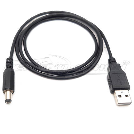 Кабель живлення USB to DC 5.5x2.5 мм, фото 2
