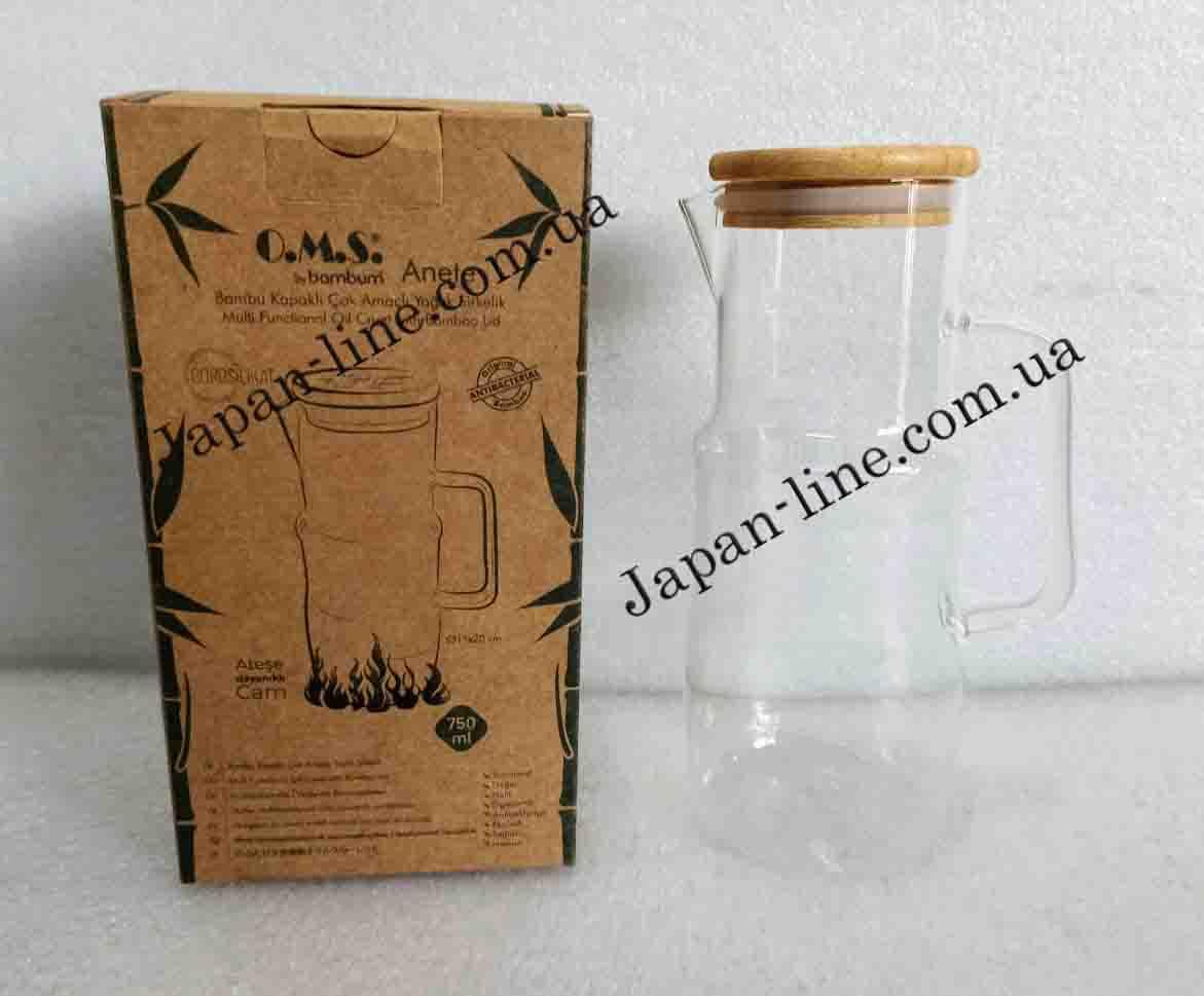 Банка скляна для олії та оцту 750 мл. ( 11 х 20 см ) OMS 9116 Anete