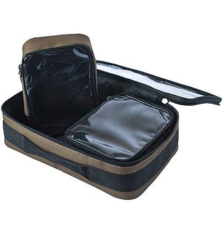 Набір сумок для аксесуарів W4C Transparent Bag Set, прозорий верх, поліестер 600D, напівжорсткі, зручне зберігання