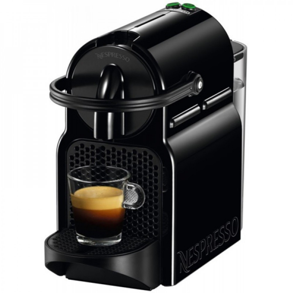 Еспресо-машина, капсульна кавоварка DeLonghi Nespresso Inissia EN80.B Black + 14 капсул у подарунок, фото 1