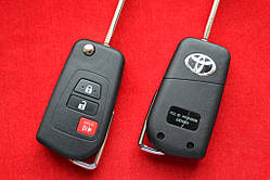 Toyota camry викидний ключ для переробки 2+1 кнопки з 2011