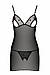 Сорочка з вирізами на грудях + стрінги LOVELIA CHEMISE black S/M - Passion gigante.com.ua, фото 5