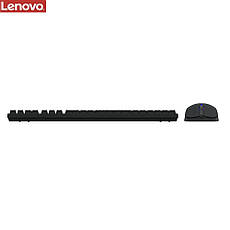 Клавиатура проводная с мышкой Lenovo KM101 чёрная, фото 2