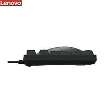 Клавиатура проводная с мышкой Lenovo KM101 чёрная, фото 3
