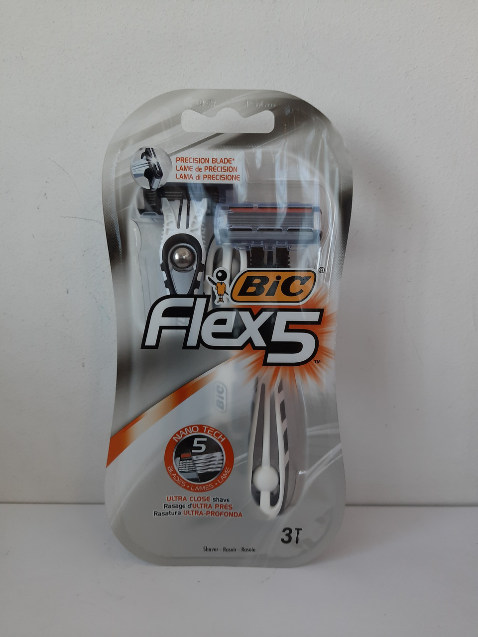 Набор cтанков для бритья мужских одноразовых BiC Flex 5 3 шт. (Бик Флекс 5 блистер 3 шт.) - фото 1 - id-p1422864236