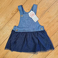 Сарафан для дівчинки, зріст 74, колір синій