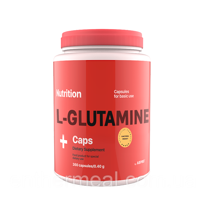 Амінокислота глютамін AB PRO L-Glutamine caps 360 капсул